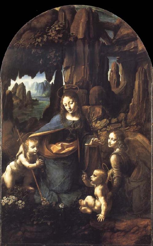 Leonardo  Da Vinci The Virgin of the Rocks